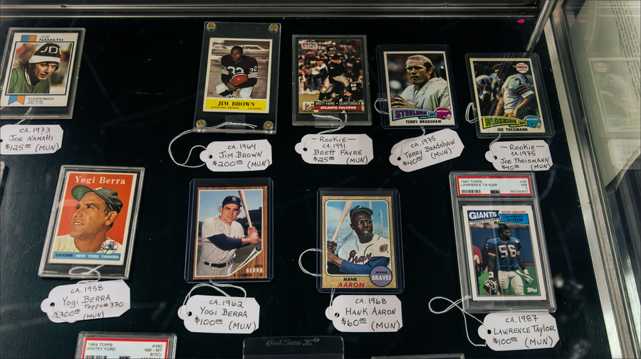 Sports cards, vintage memorabilia, and ephemera at Early Owego Antique Center