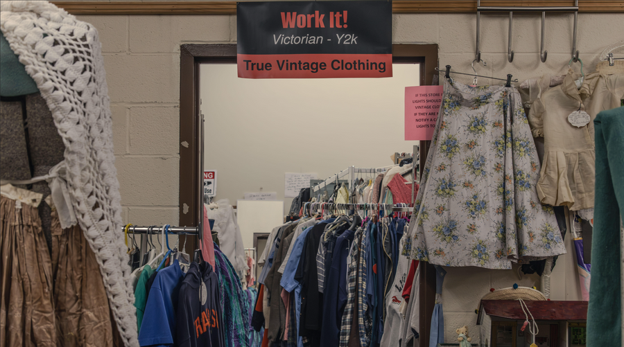 Vintage clothing and accessories at Early Owego Antique Center